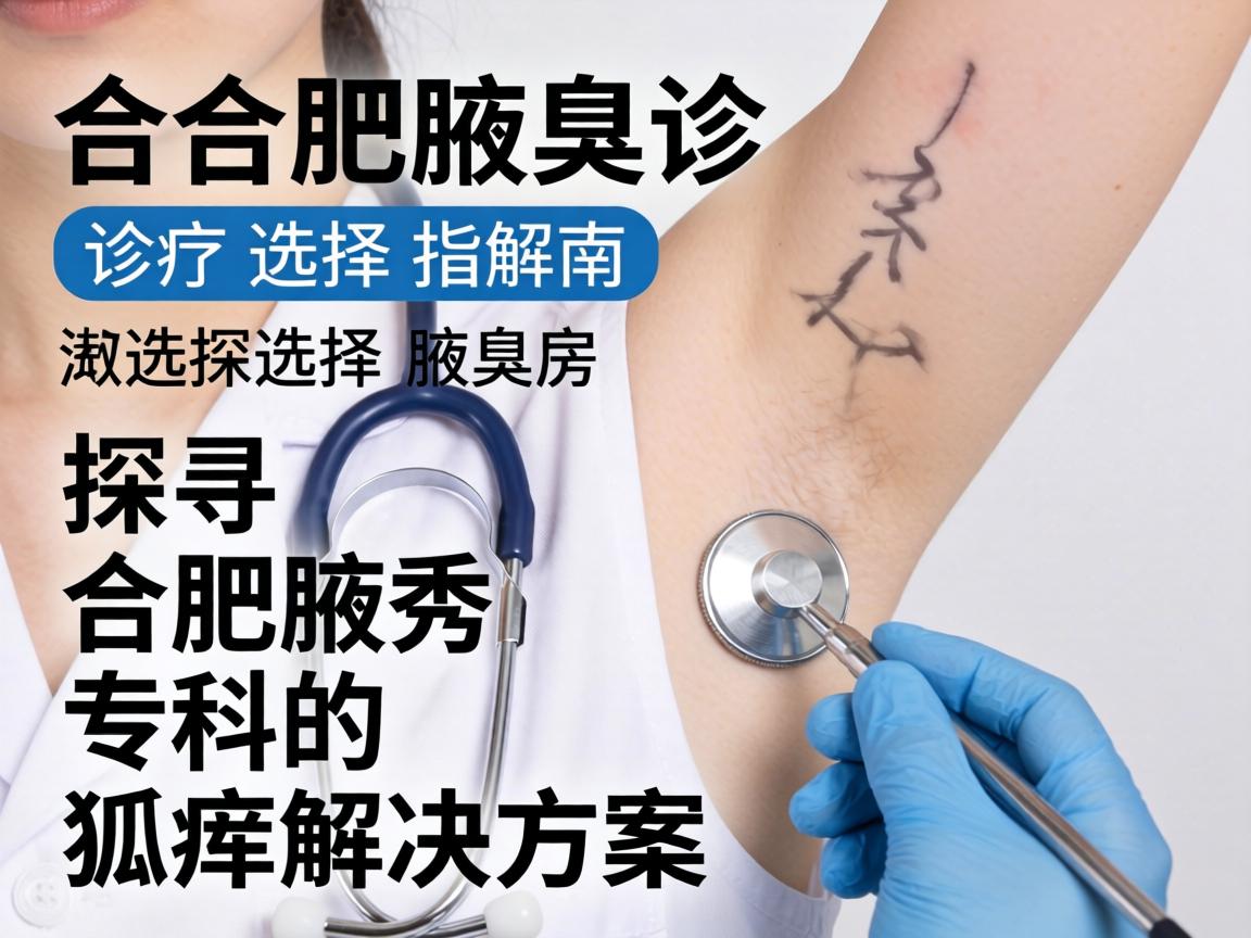 合肥腋臭诊疗选择指南,探寻合肥腋秀专科的狐臭解决方案 合肥腋臭诊疗选择指南,探寻合肥腋秀专科的狐臭解决方案