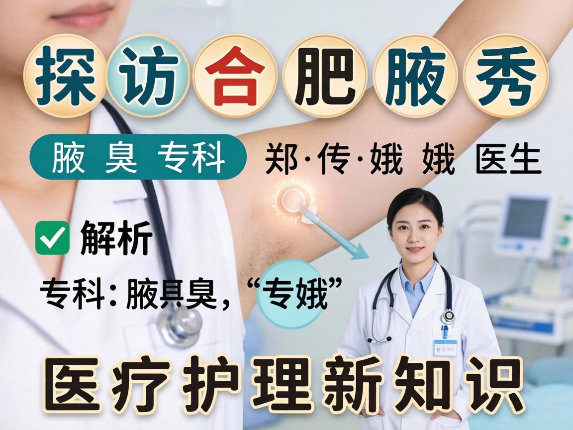 探访合肥腋秀腋臭专科郑传娥医生，解析腋臭医疗护理新知识