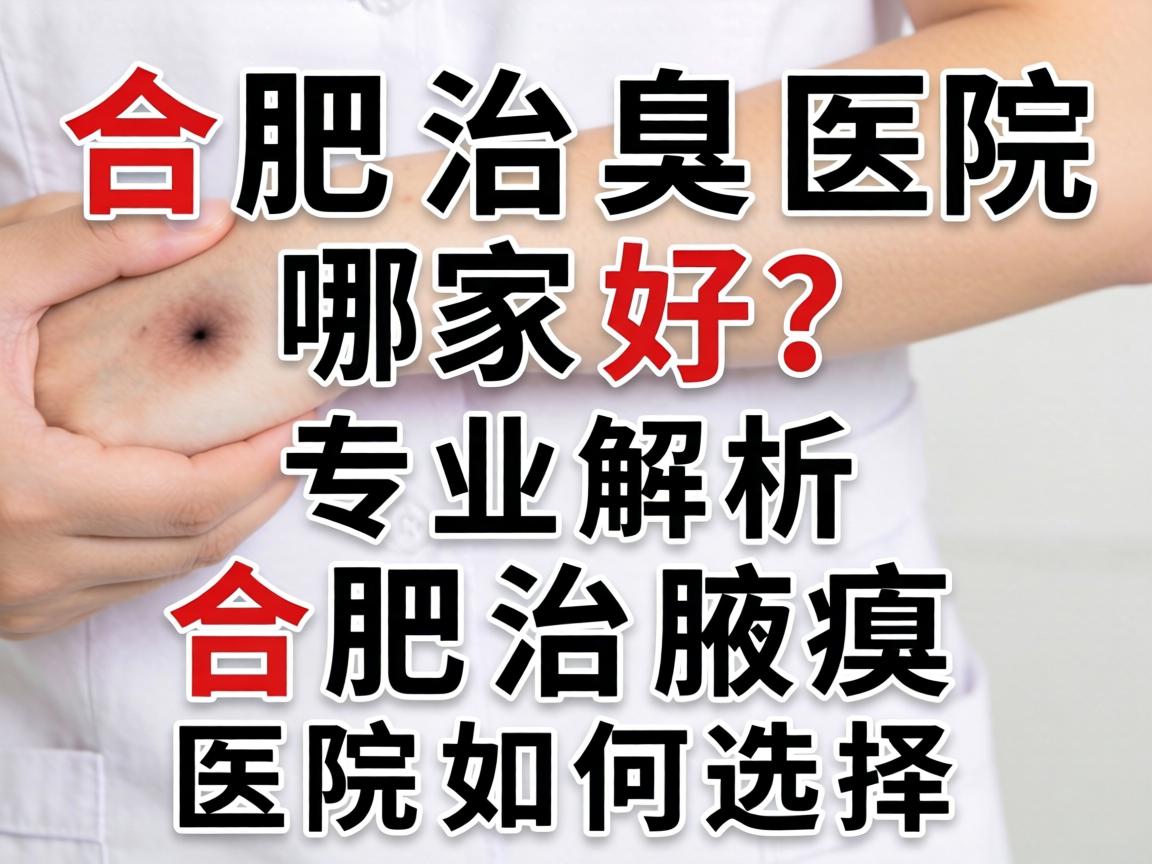 合肥治腋臭医院哪家好？专业解析合肥治腋臭医院如何选择