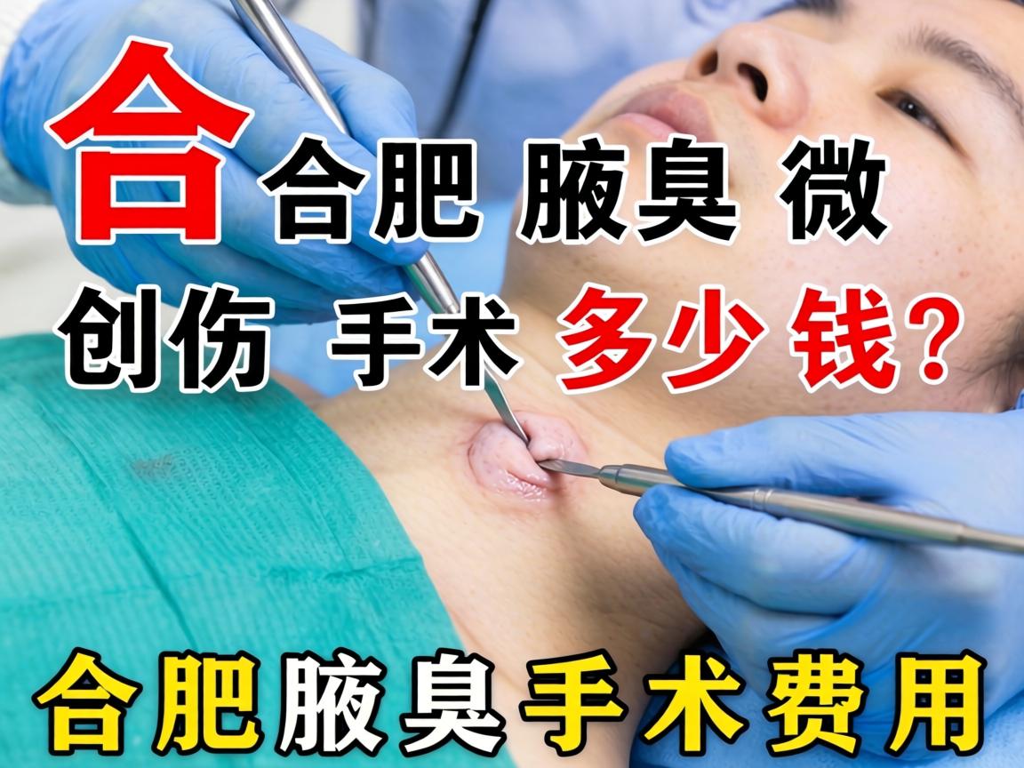 合肥腋臭微创手术多少钱？详解合肥腋臭手术费用