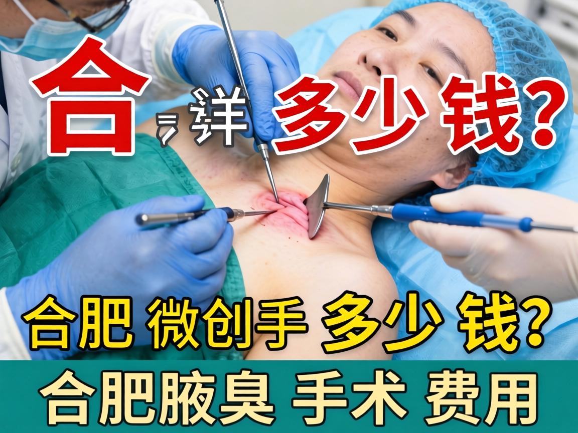 合肥腋臭微创手术多少钱？详解合肥腋臭手术费用