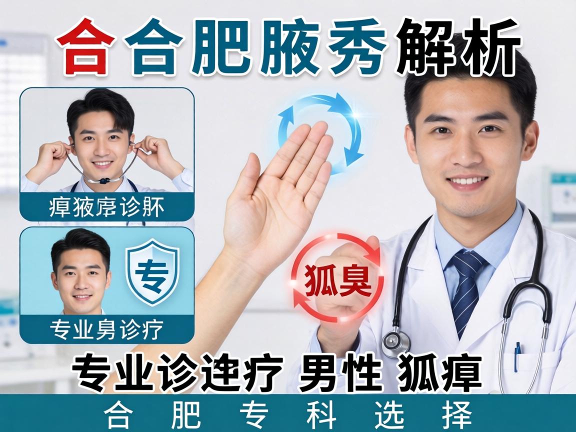 合肥腋秀解析男性狐臭，专业诊疗男性狐臭的合肥专科选择