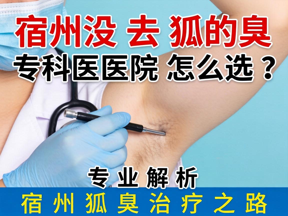 宿州去狐臭专科医院怎么选？专业解析宿州狐臭治疗之路
