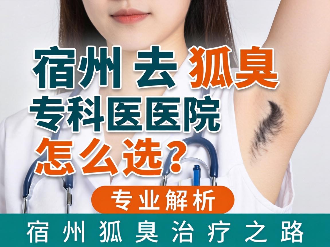 宿州去狐臭专科医院怎么选？专业解析宿州狐臭治疗之路