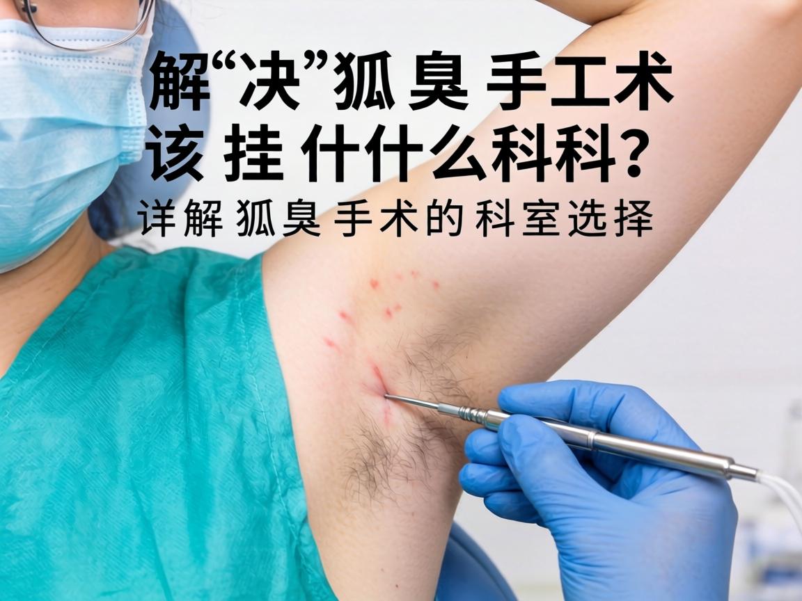 解决狐臭手术该挂什么科？详解狐臭手术的科室选择