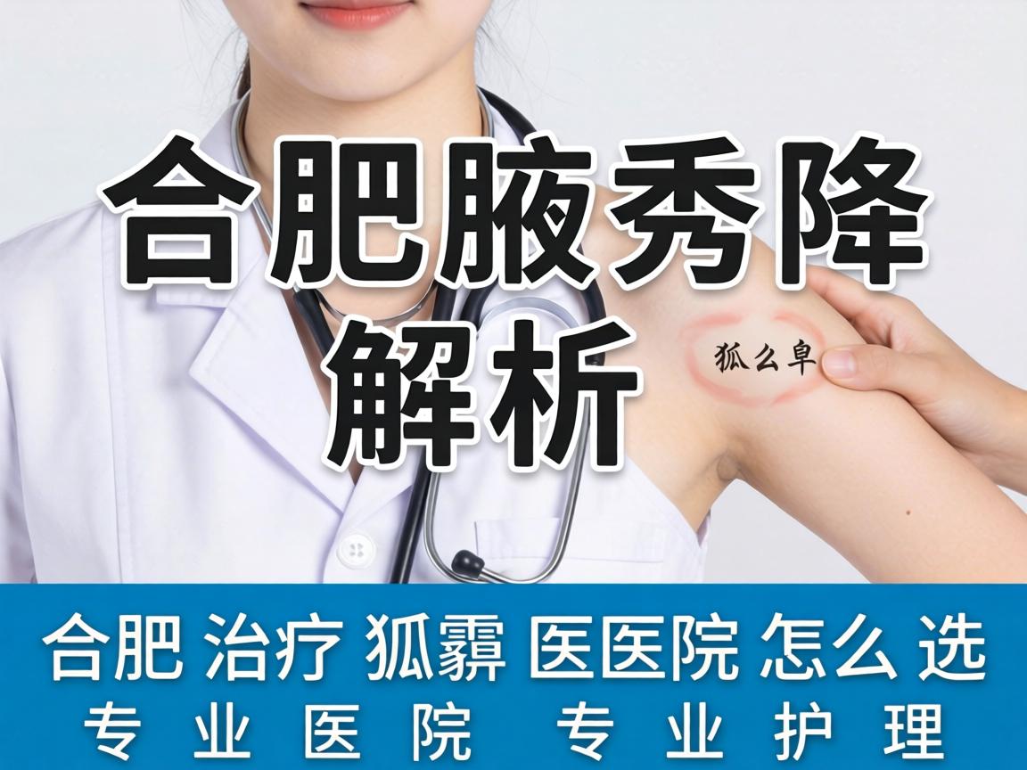 合肥腋秀解析，合肥治疗狐臭医院怎么选，专业医院专业护理