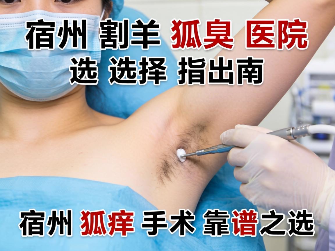 宿州割狐臭医院选择指南，详解宿州狐臭手术的靠谱之选
