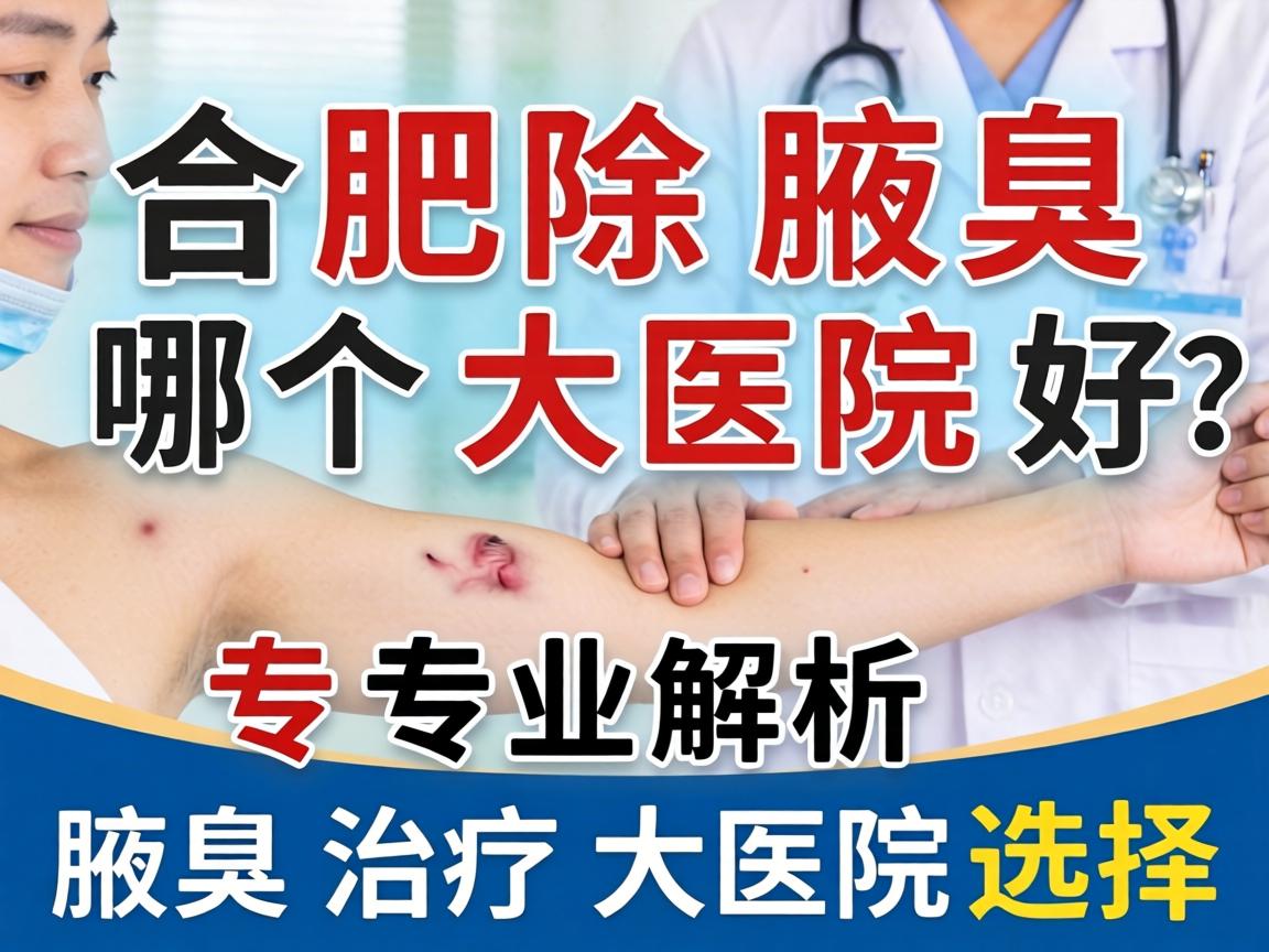 合肥除腋臭哪个大医院好？专业解析腋臭治疗大医院选择