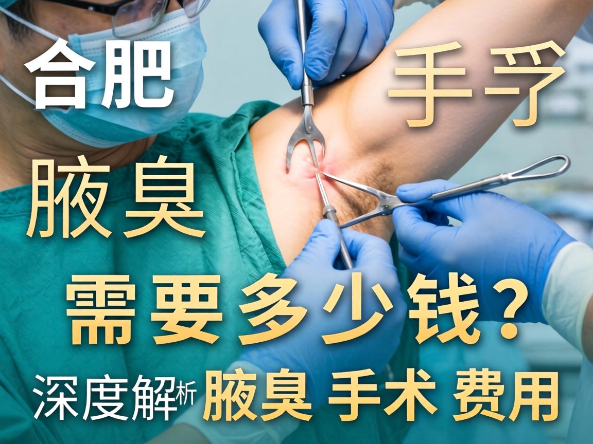 合肥腋臭手术需要多少钱？深度解析腋臭手术费用