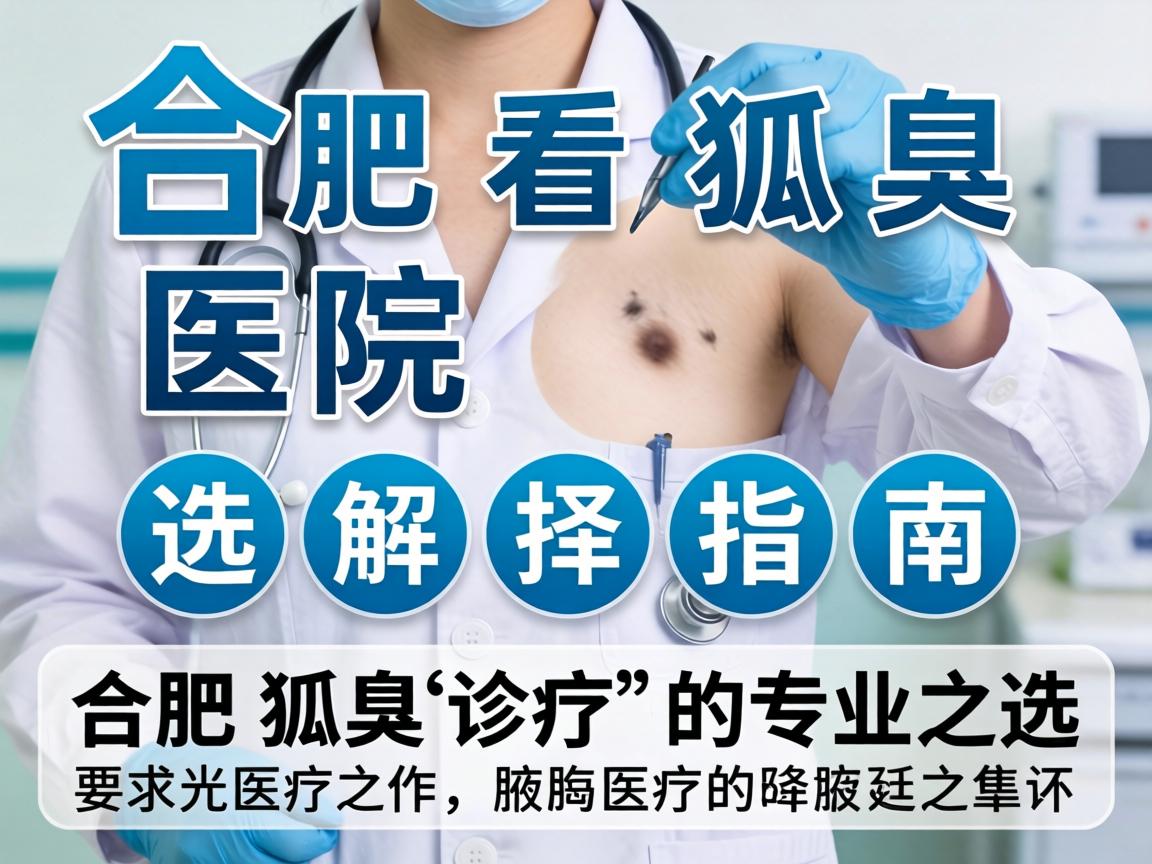 合肥看狐臭医院选择指南，详解合肥狐臭诊疗的专业之选
