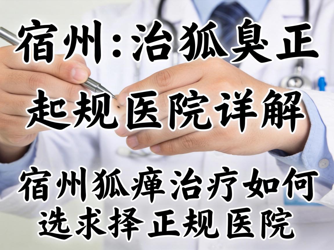 宿州治狐臭正规医院详解，宿州狐臭治疗如何选择正规医院