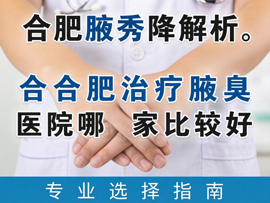 合肥腋秀解析，合肥治疗腋臭医院哪家比较好，专业选择指南