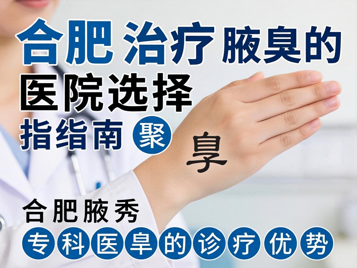 合肥治疗腋臭的医院选择指南，聚焦合肥腋秀专科的诊疗优势