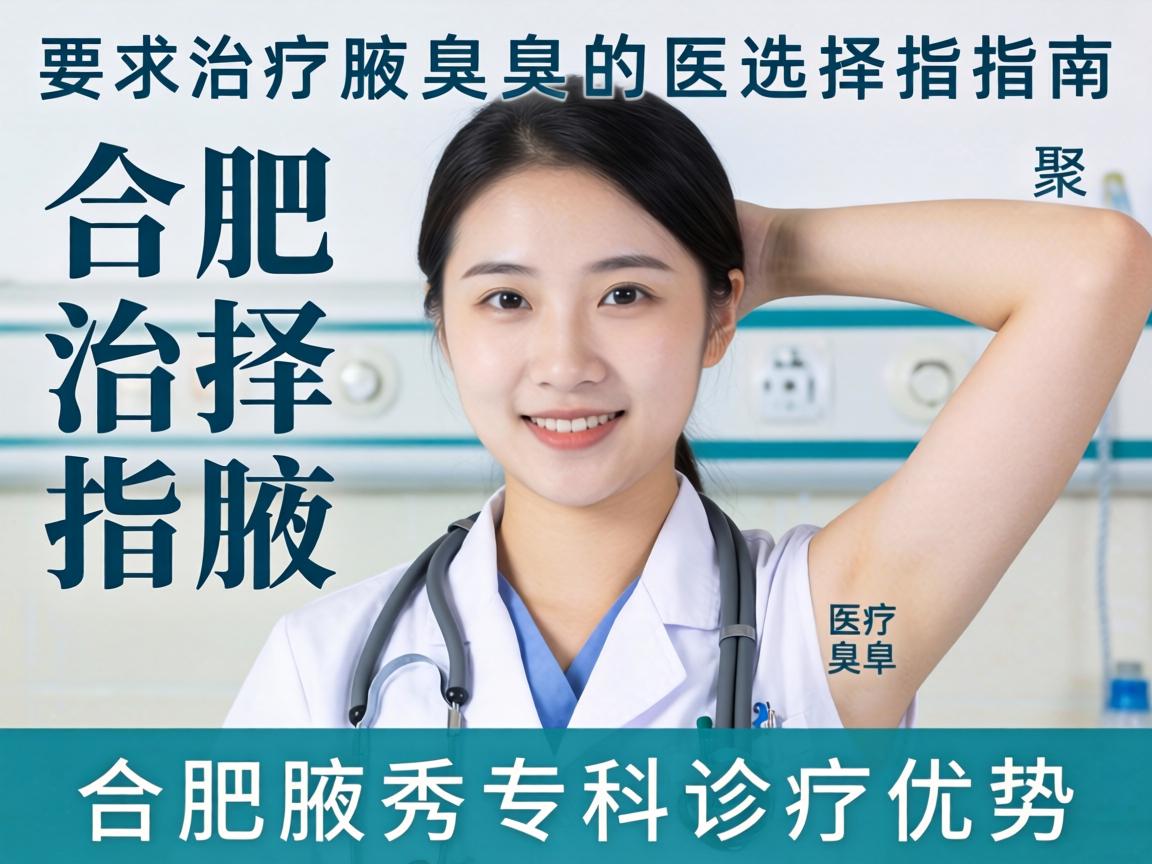 合肥治疗腋臭的医院选择指南，聚焦合肥腋秀专科的诊疗优势