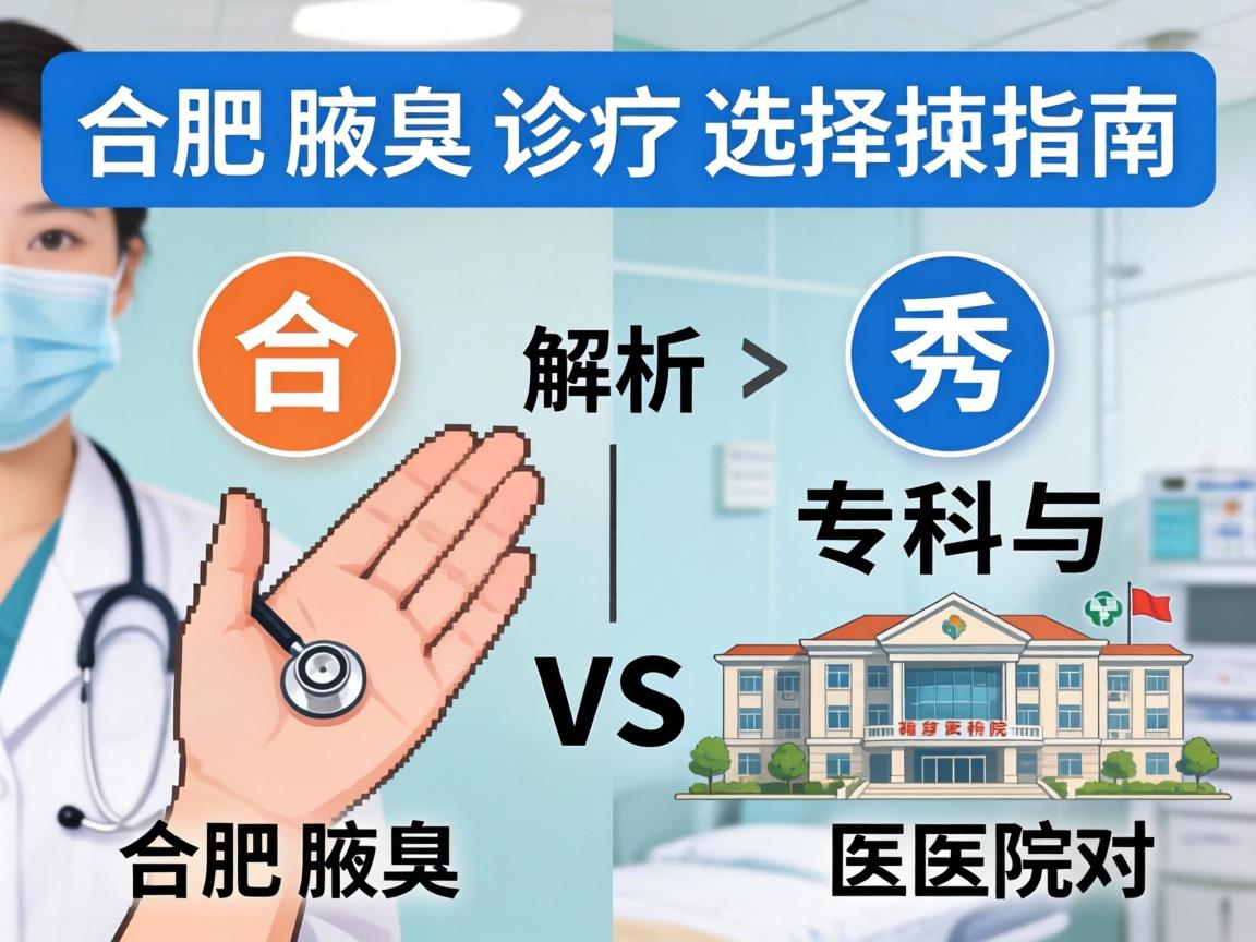 合肥腋臭诊疗选择指南，解析合肥腋秀专科与医院对比