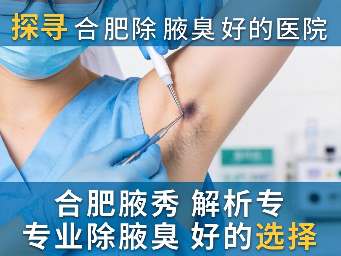 探寻合肥除腋臭好的医院，合肥腋秀解析专业除腋臭好的选择