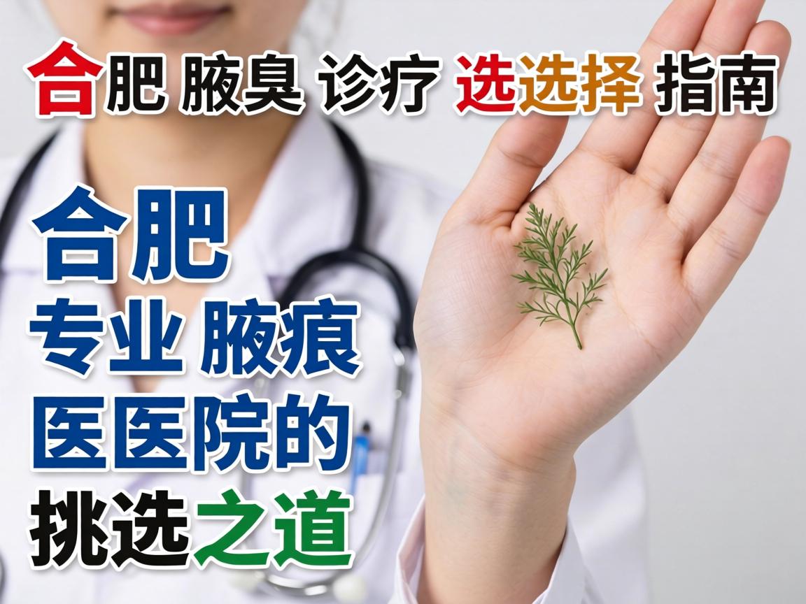 合肥腋臭诊疗选择指南,详解合肥专业腋臭医院的挑选之道 合肥腋臭诊疗选择指南,详解合肥专业腋臭医院的挑选之道