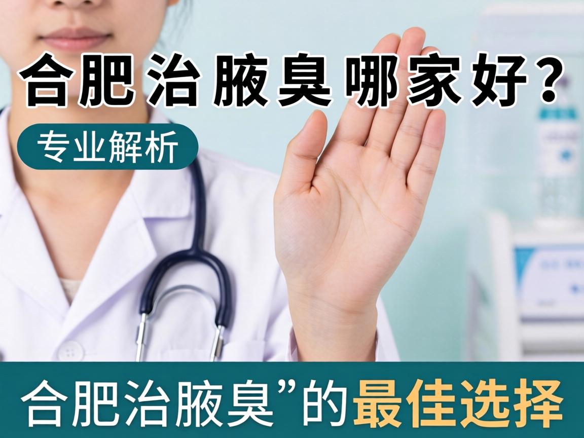 合肥治腋臭哪家好？专业解析合肥治腋臭的最佳选择