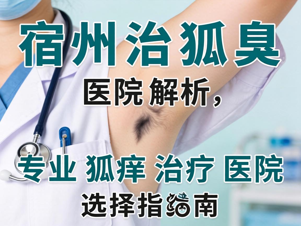 宿州治狐臭医院解析，专业狐臭治疗医院的选择指南