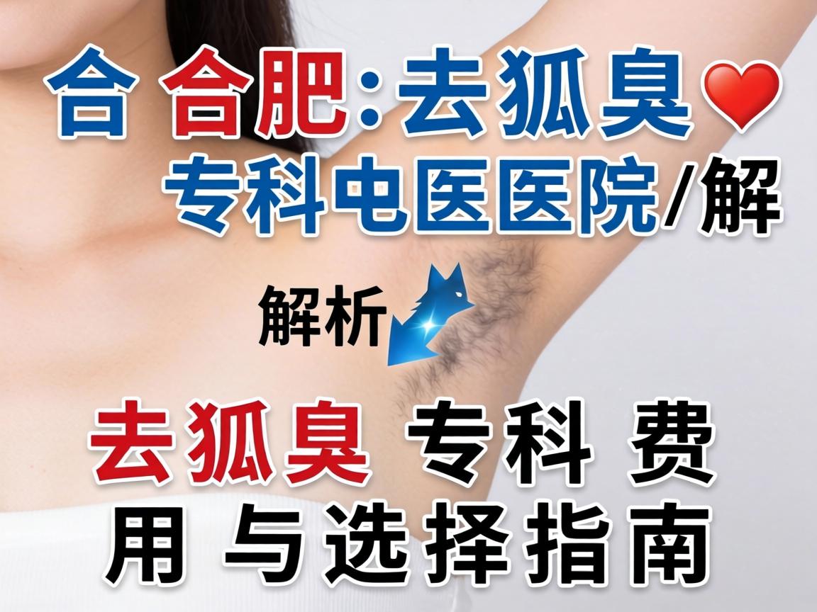 合肥去狐臭专科医院解析，去狐臭专科费用与选择指南