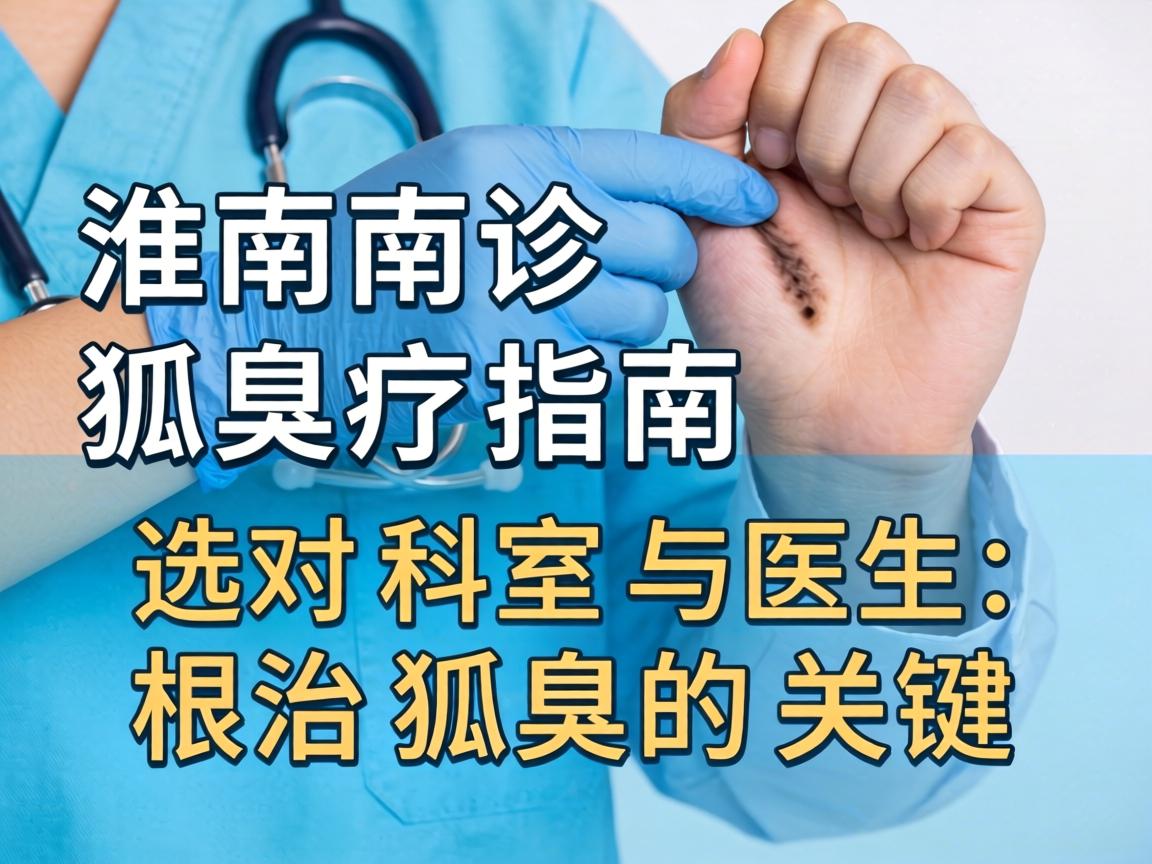 淮南狐臭诊疗指南，选对科室与医生是根治狐臭的关键