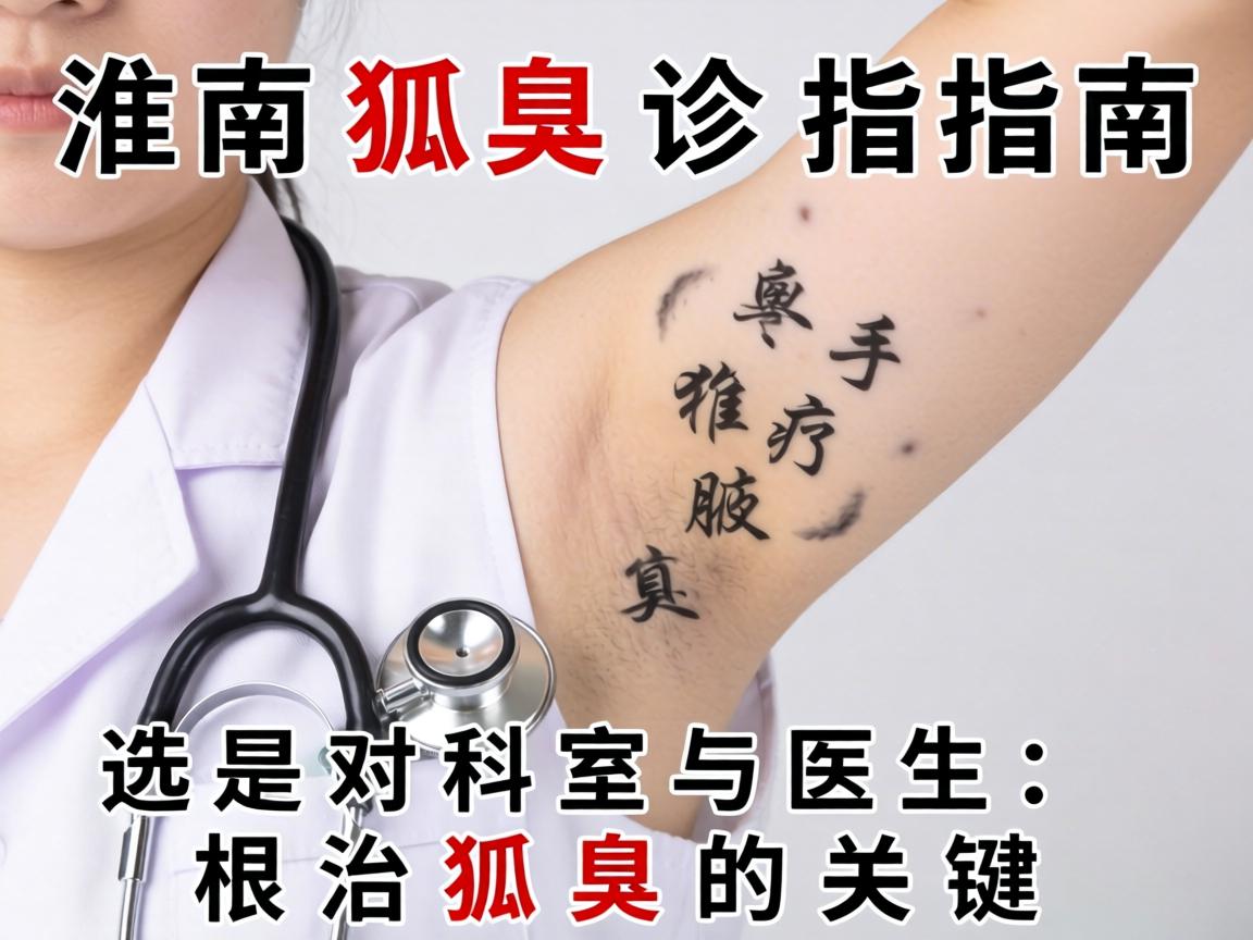 淮南狐臭诊疗指南，选对科室与医生是根治狐臭的关键