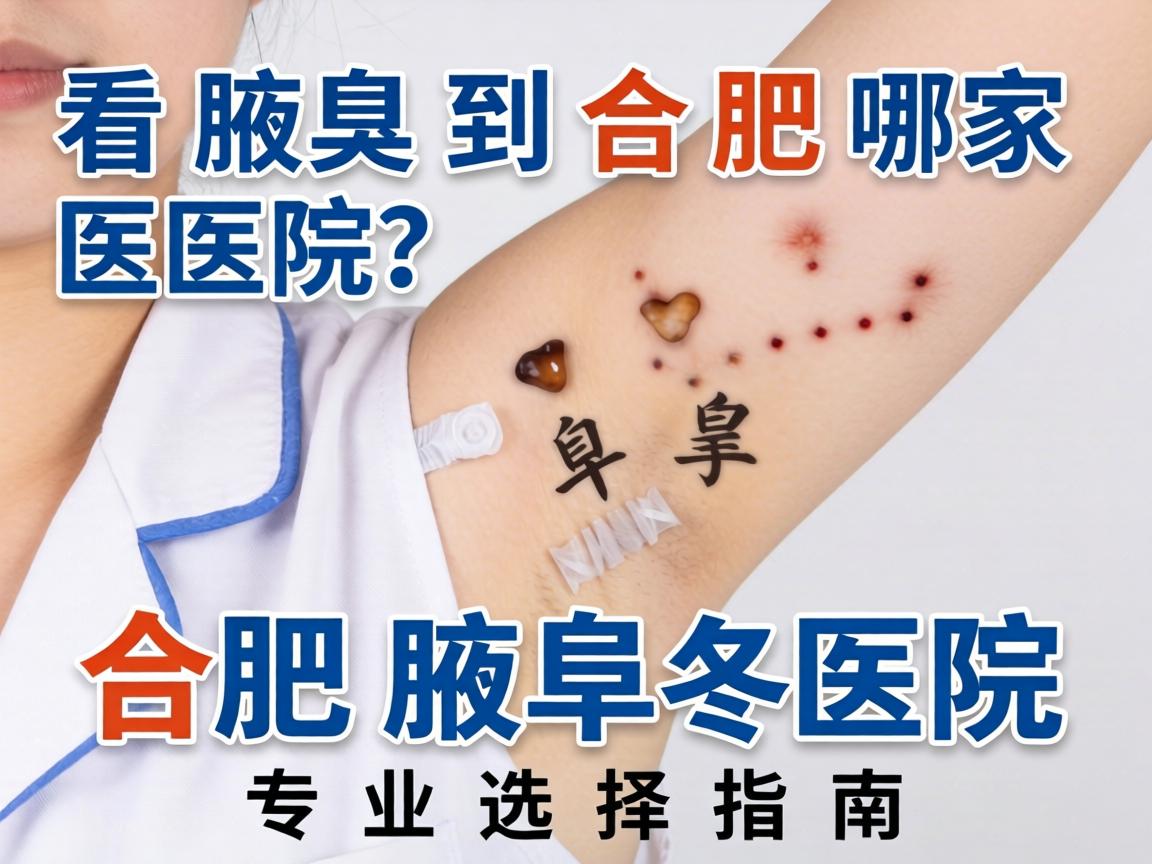 看腋臭到合肥哪家医院？合肥腋臭医院专业选择指南