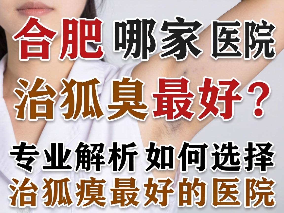 合肥哪家医院治狐臭最好？专业解析如何选择治狐臭最好的医院