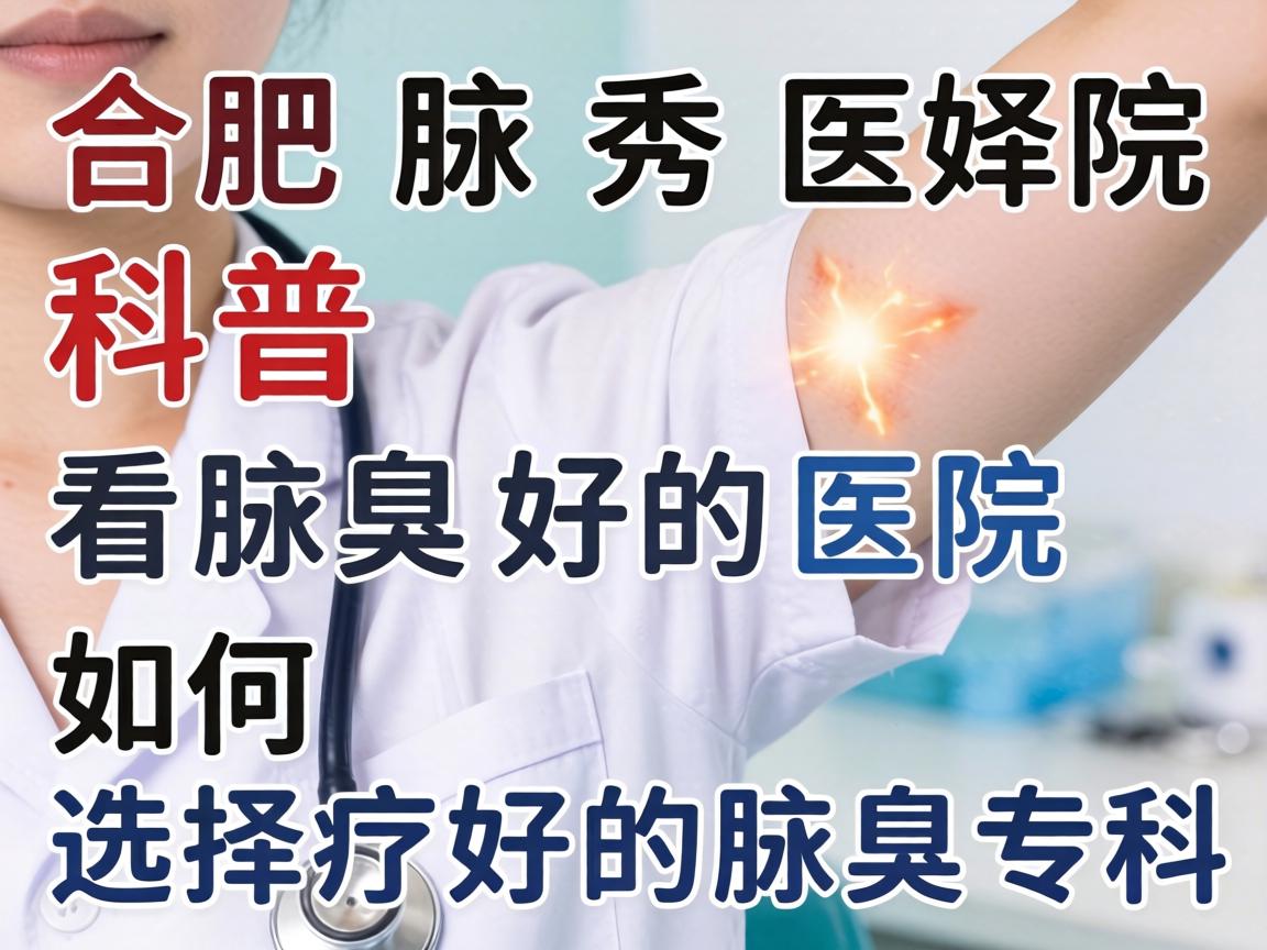 合肥腋秀医院科普，看腋臭好的医院，如何选择好的腋臭专科