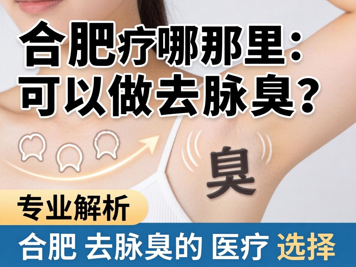 合肥哪里可以做去腋臭？专业解析合肥去腋臭的医疗选择