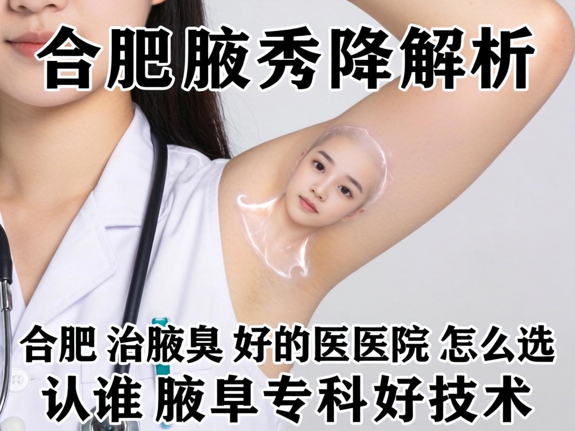 合肥腋秀解析，合肥治腋臭好的医院怎么选，认准腋臭专科好技术