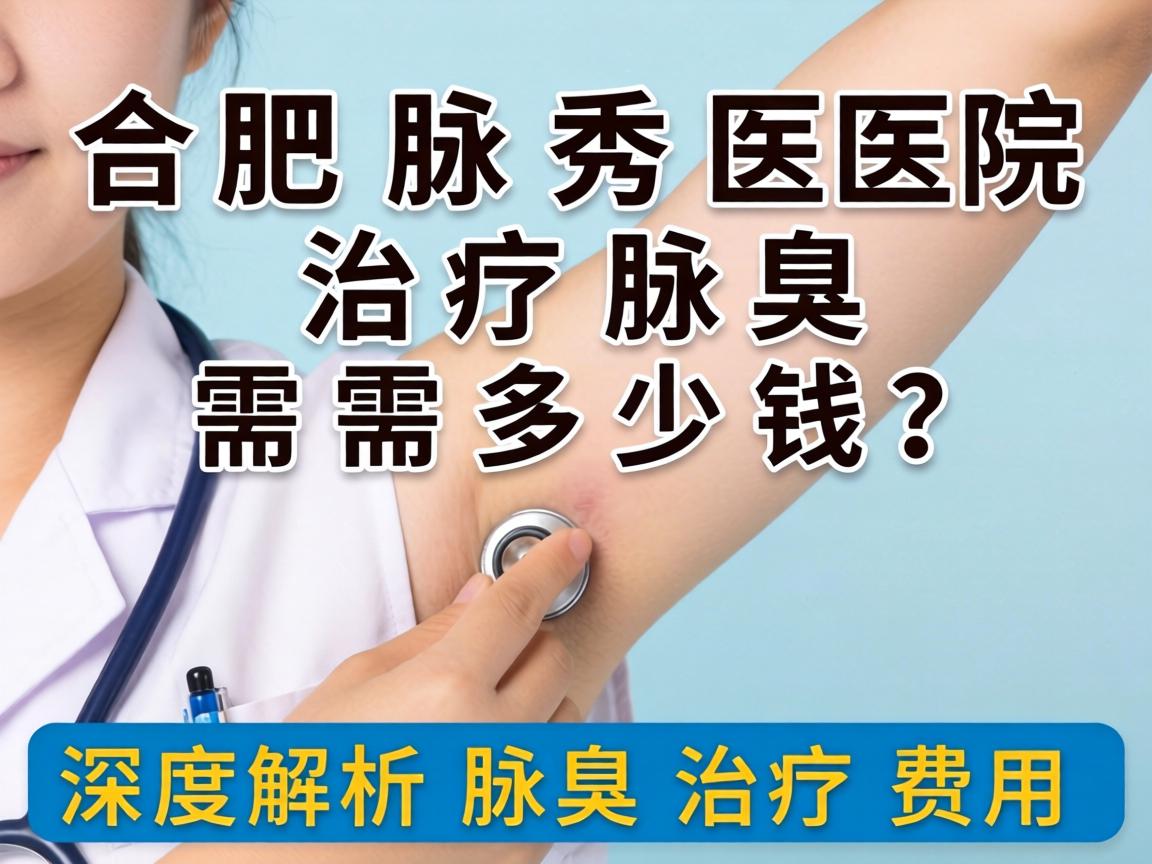 合肥腋秀医院治疗腋臭需要多少钱？深度解析腋臭治疗费用