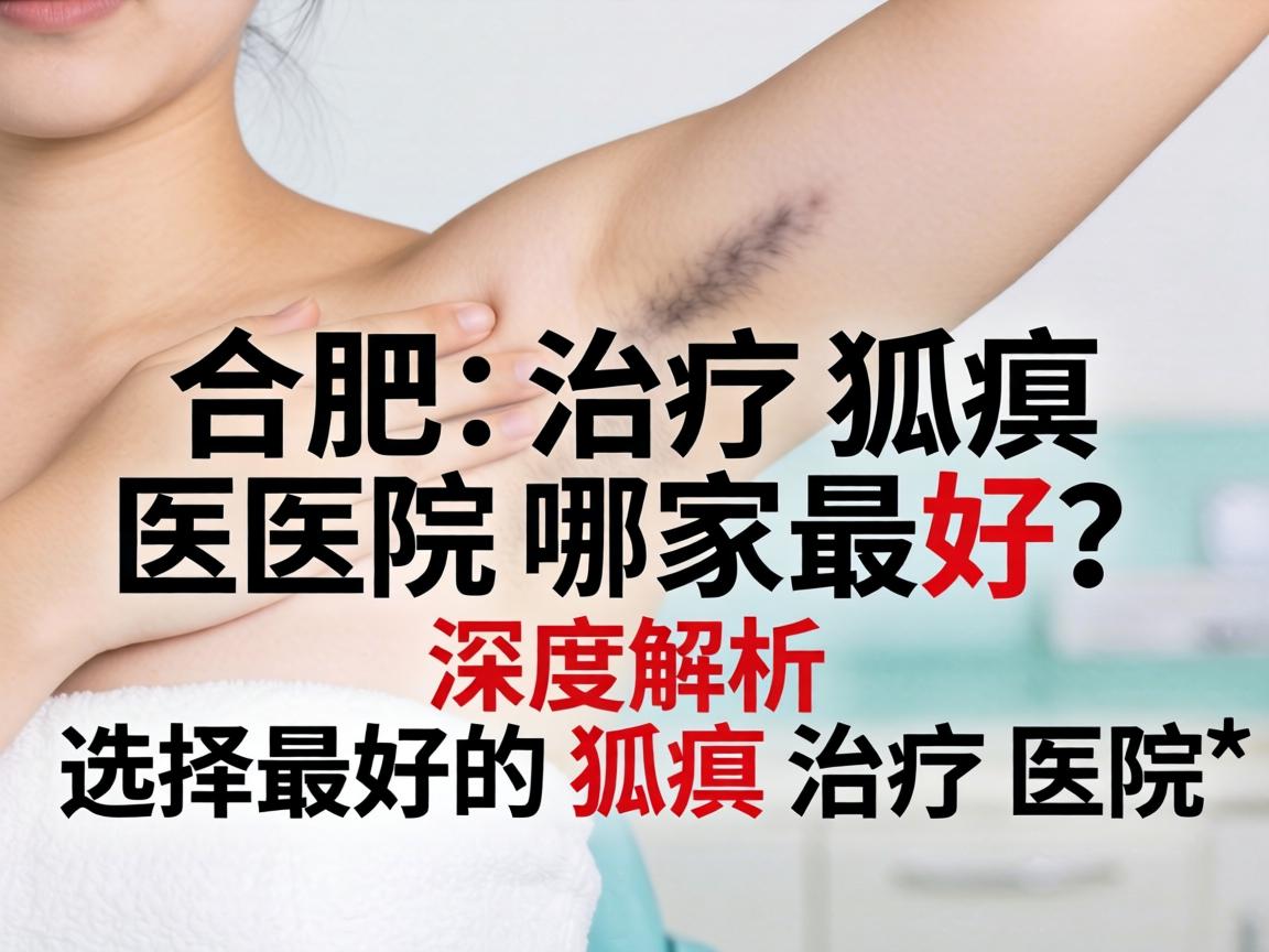 合肥治疗狐臭医院哪家最好？深度解析如何选择最好的狐臭治疗医院