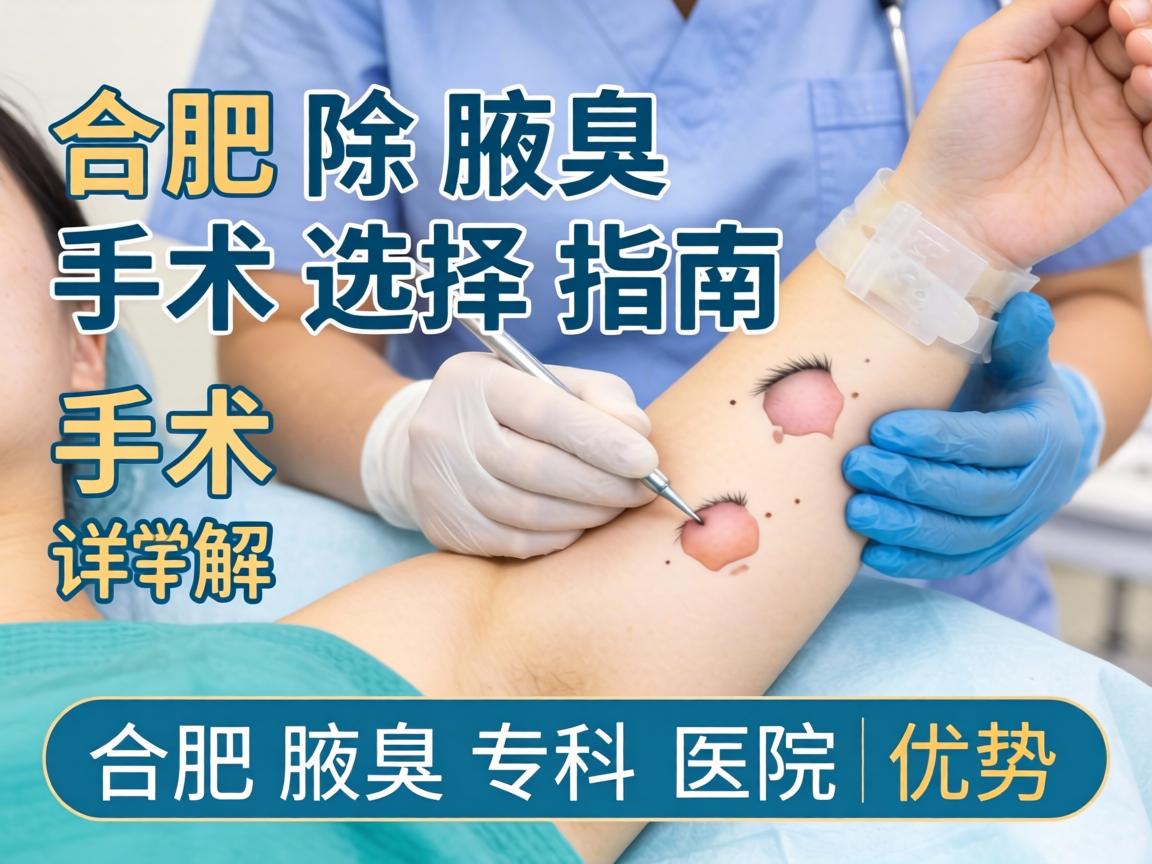 合肥除腋臭手术选择指南，详解合肥腋臭专科医院优势