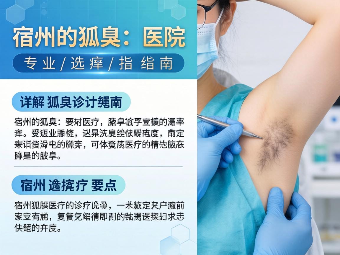 宿州狐臭医院专业选择指南，详解宿州狐臭诊疗要点