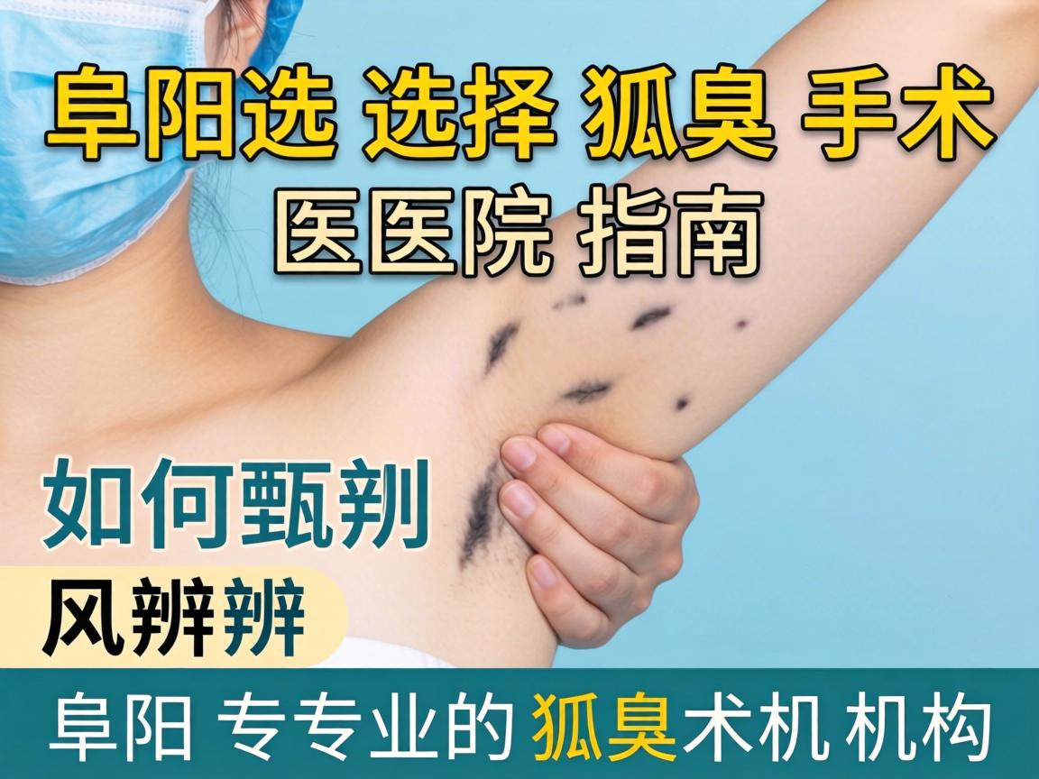 阜阳选择狐臭手术医院指南,如何甄别阜阳专业的狐臭术机构 阜阳选择狐臭手术医院指南,如何甄别阜阳专业的狐臭术机构