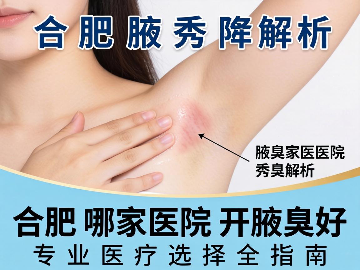 合肥腋秀解析，合肥哪家医院开腋臭好，专业医院选择全指南