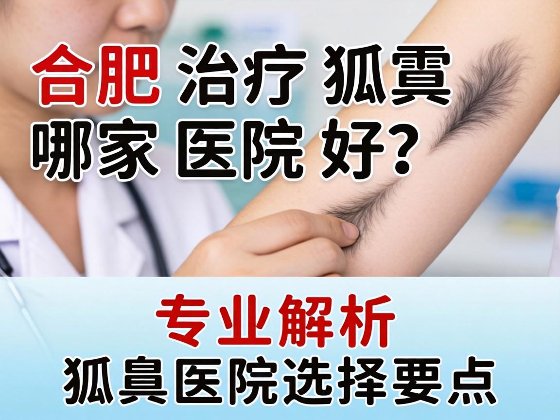 合肥治疗狐臭哪家医院好？专业解析狐臭医院选择要点