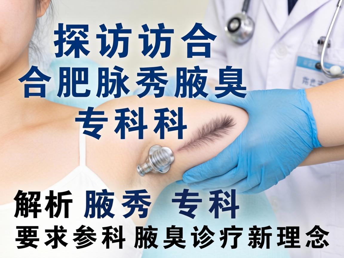 探访合肥腋秀腋臭专科，解析腋秀专科的腋臭诊疗新理念