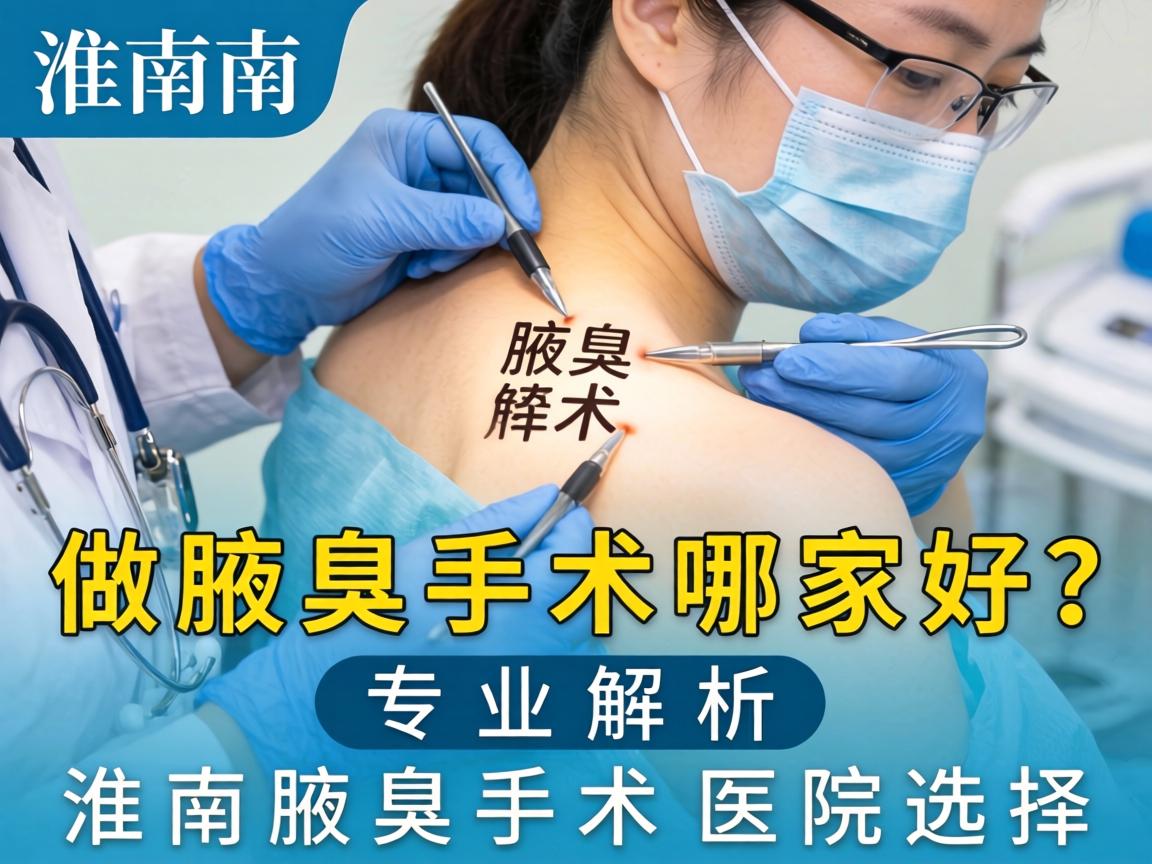 淮南做腋臭手术哪家好？专业解析淮南腋臭手术医院选择