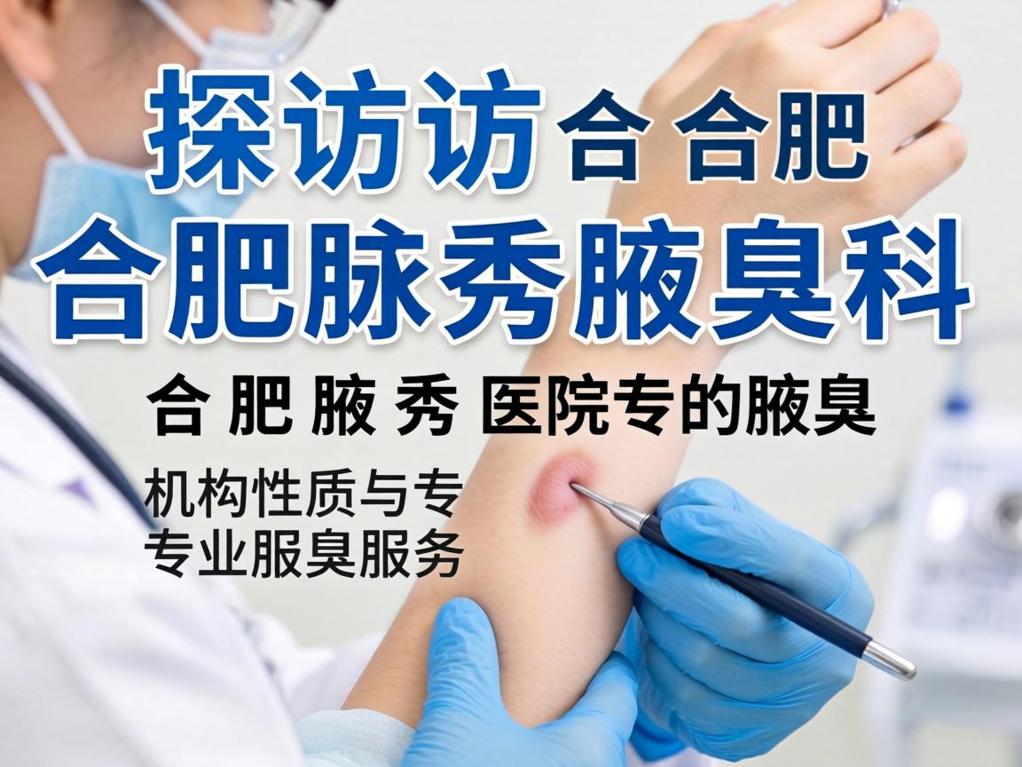 探访合肥腋秀腋臭专科，解析合肥腋秀医院的机构性质与专业服务