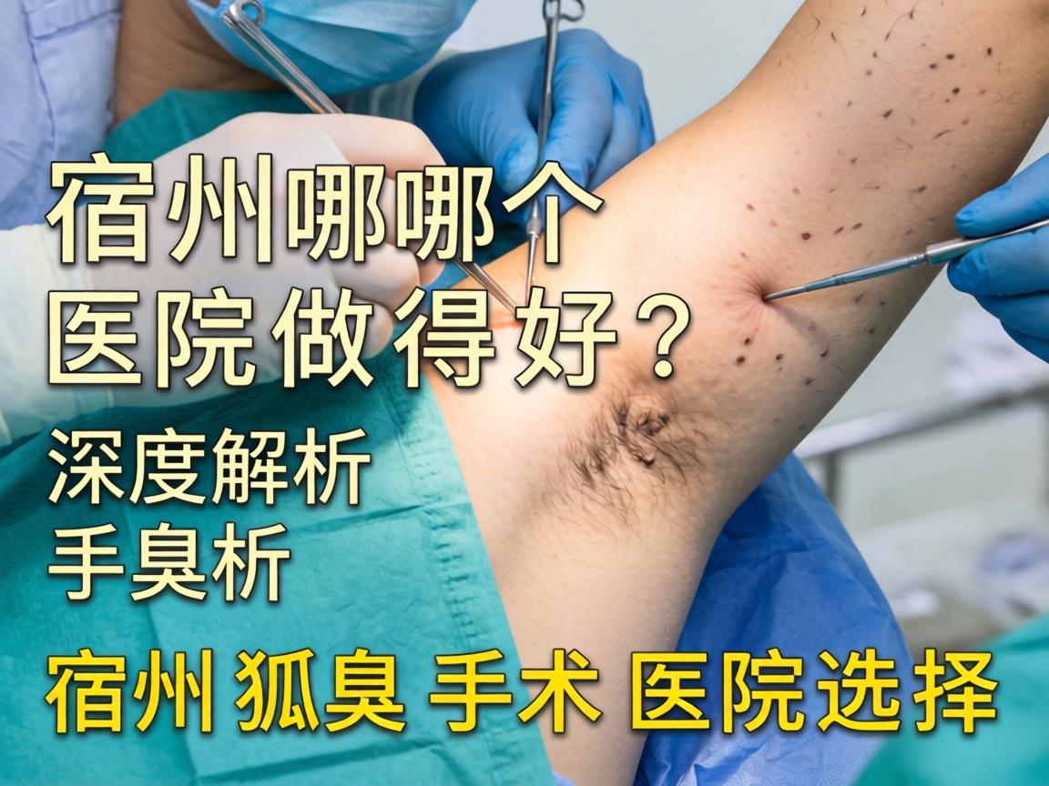 宿州狐臭手术哪个医院做得好？深度解析宿州狐臭手术医院选择