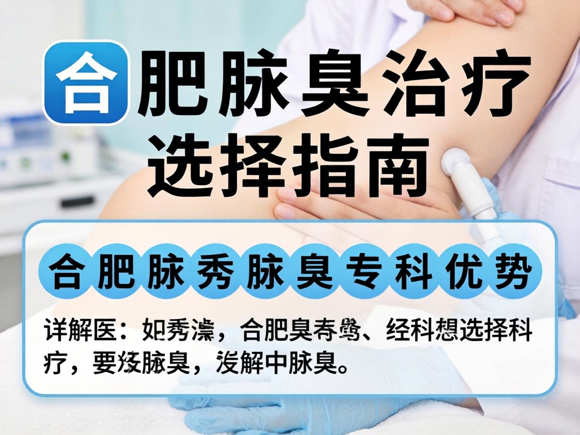 合肥腋臭治疗选择指南，详解合肥腋秀腋臭专科优势