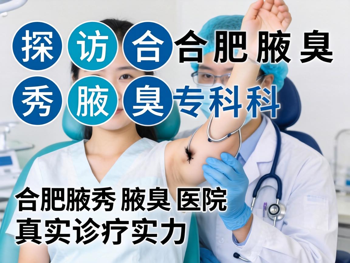 探访合肥腋秀腋臭专科，解析合肥腋秀腋臭医院的真实诊疗实力