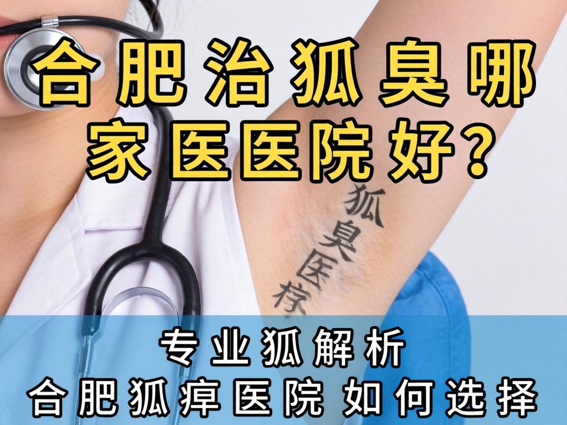 合肥治狐臭哪家医院好？专业解析合肥狐臭医院如何选择