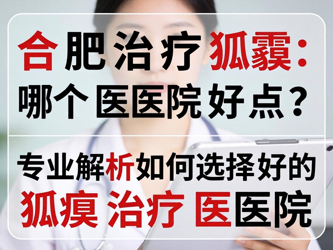 合肥治疗狐臭哪个医院好点？专业解析如何选择好的狐臭治疗医院