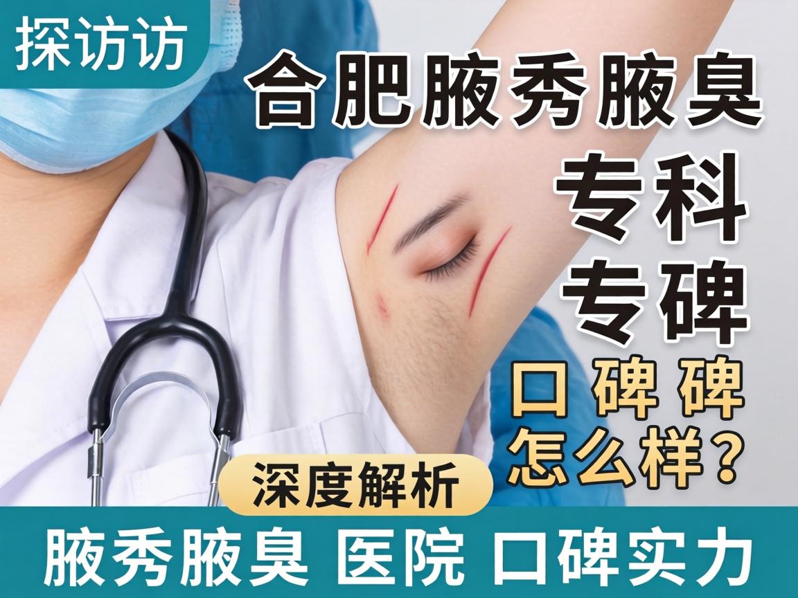 探访合肥腋秀腋臭专科口碑怎么样?深度解析腋秀腋臭医院口碑实力 探访合肥腋秀腋臭专科口碑怎么样?深度解析腋秀腋臭医院口碑实力