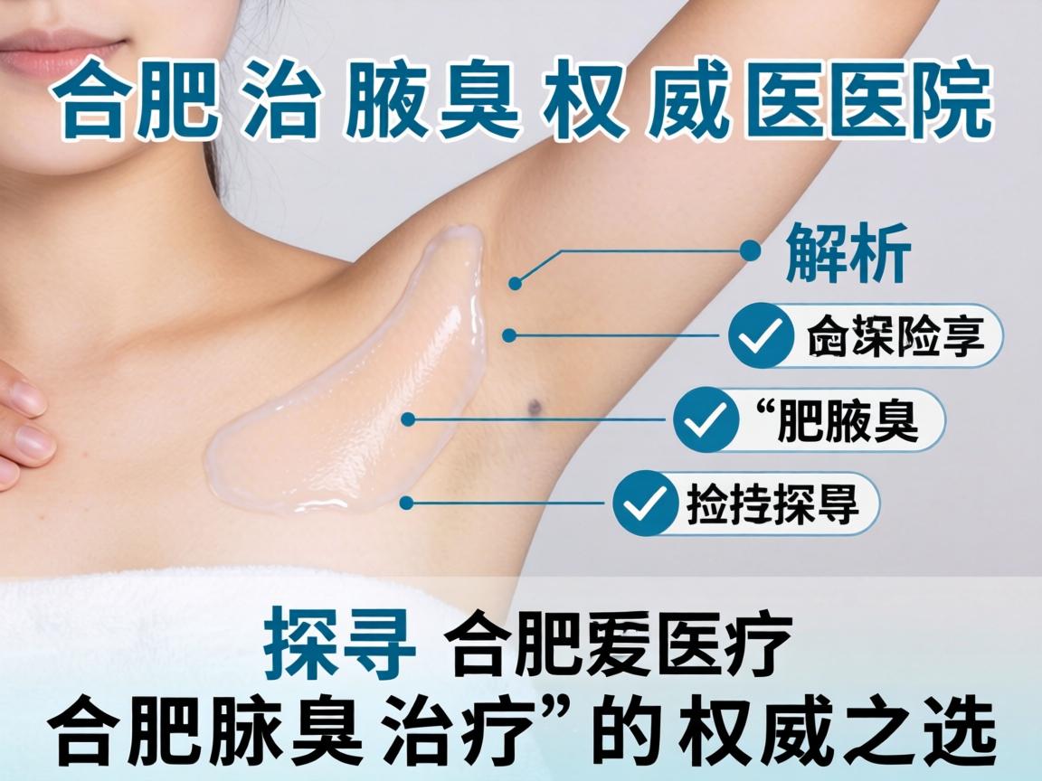 合肥治腋臭权威医院解析，探寻合肥腋臭治疗的权威之选