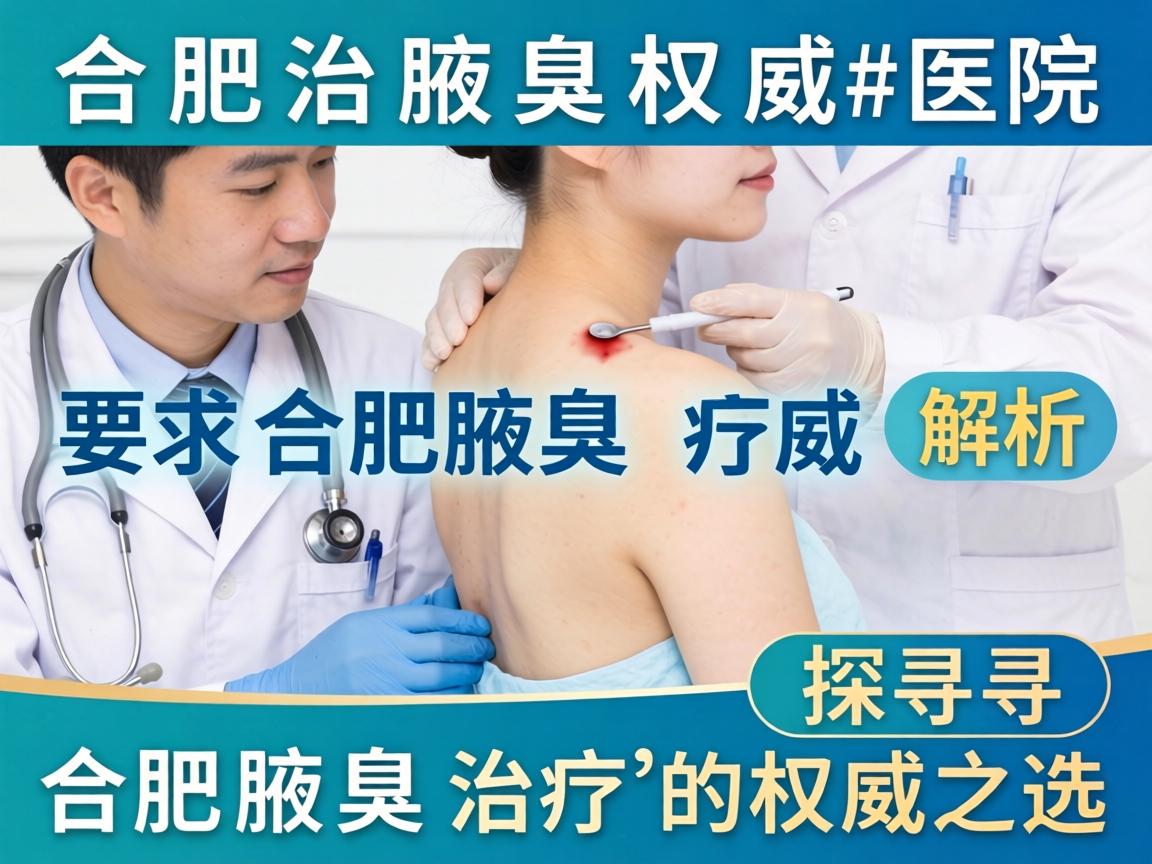 合肥治腋臭权威医院解析，探寻合肥腋臭治疗的权威之选