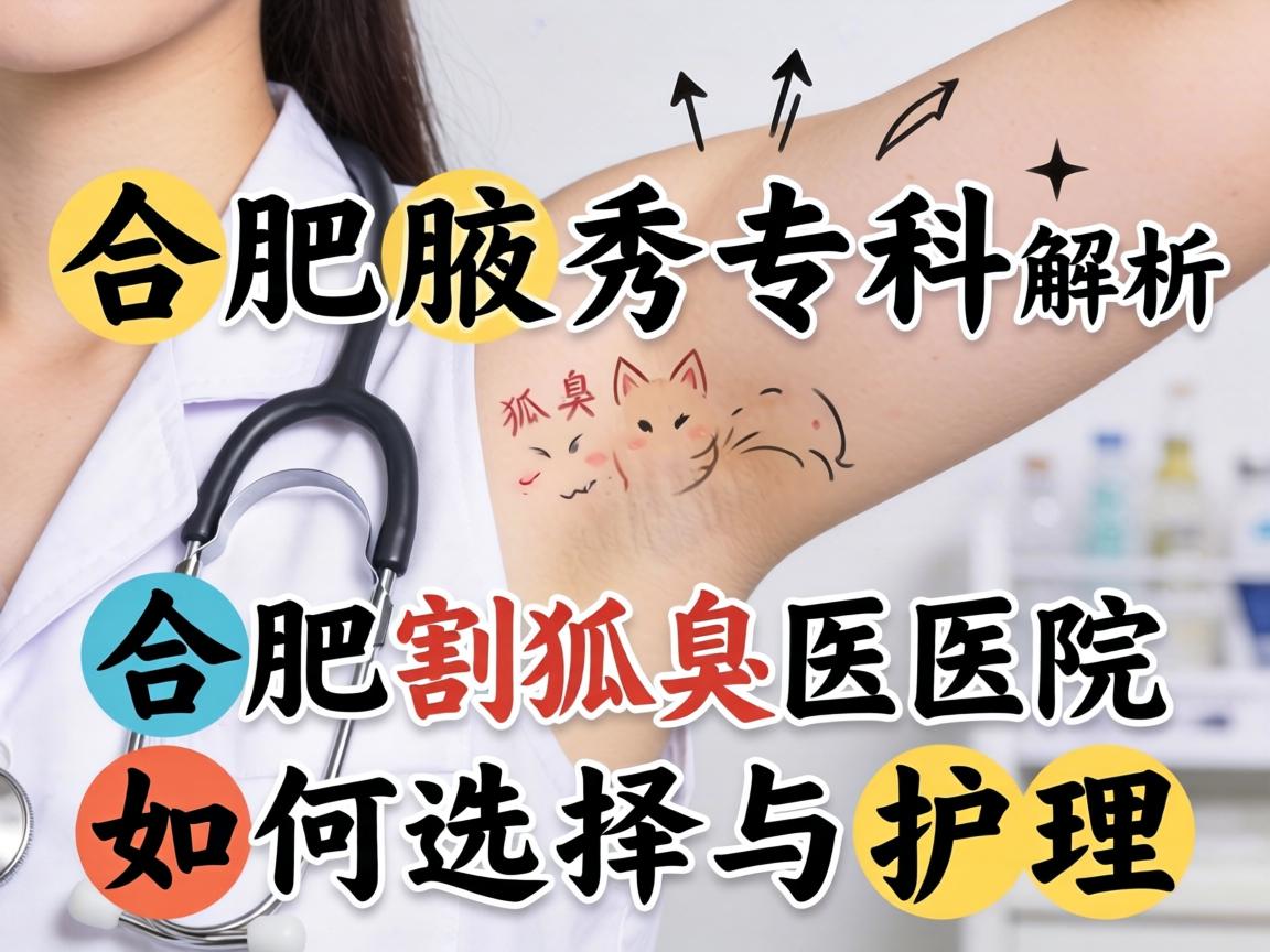 合肥腋秀专科解析，合肥割狐臭医院如何选择与护理